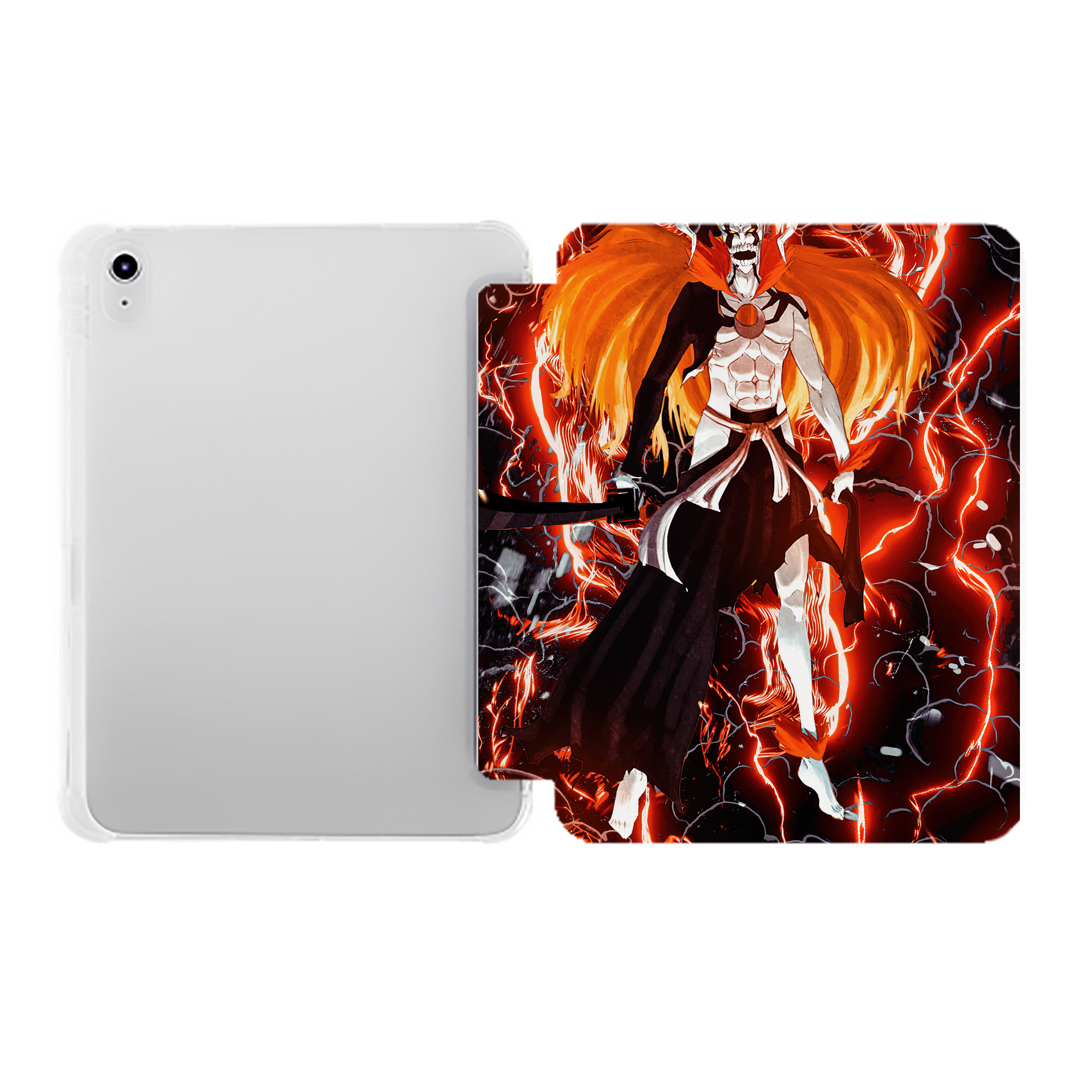 （画像用） ブリーチ BLEACH IPad ケース ペン収納付き 三つ折りスタンド PUレザー×シリコン 対応機種9.5/10.5/10.9インチ